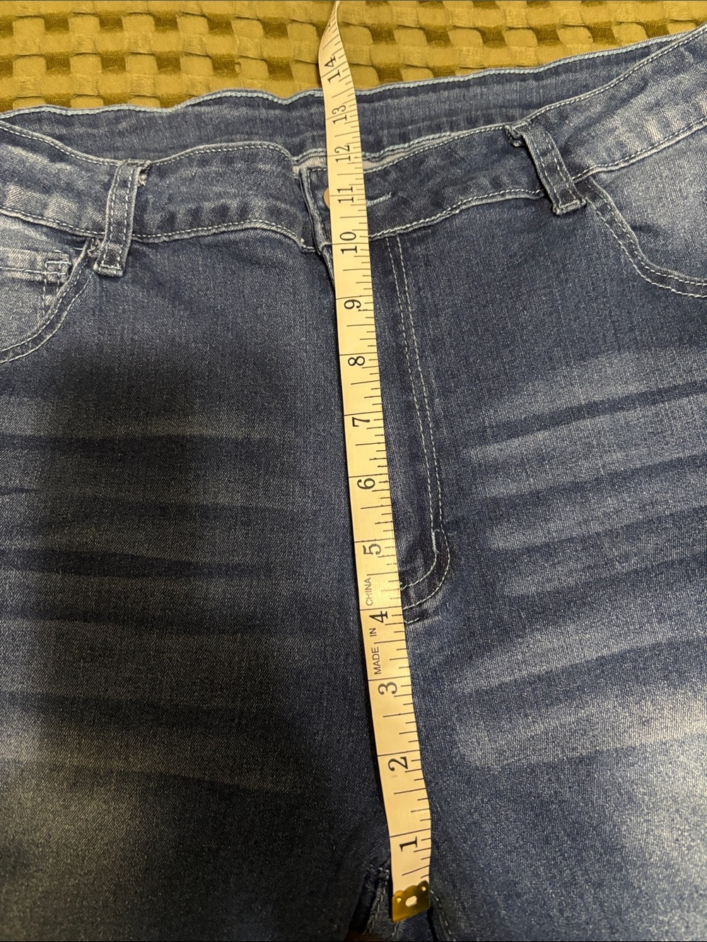 Dark Wash Denim Bermuda Shorts - Picture 6 of 7